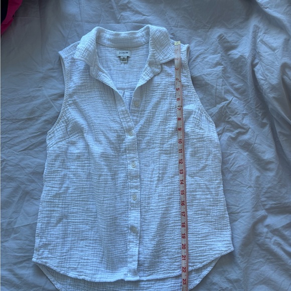 J. Crew Cotton Gauze Tank size M - Picture 3 of 5